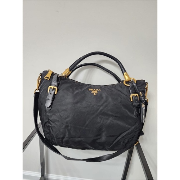 Authentic Prada Nylon Top Handle/Satchel Bag Black - Picture 4 of 10